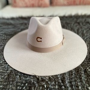 Charlie one, cream colored hat, size medium
